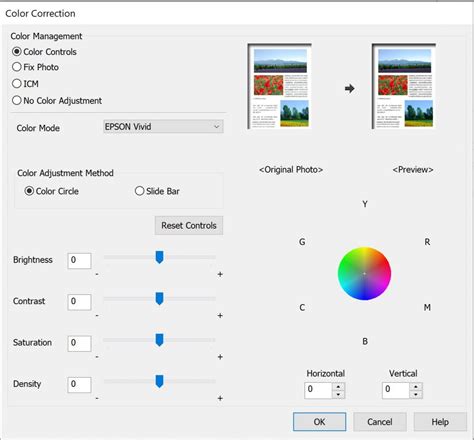 You can change the brightness, . . Sublimation printer color settings